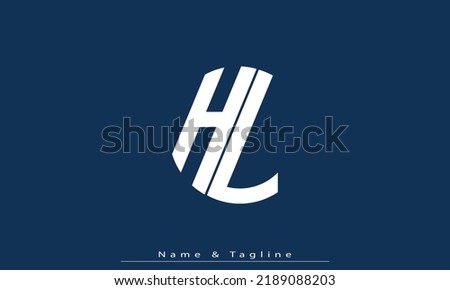 Alphabet letters Initials Monogram logo HL , LH