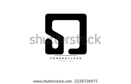 Alphabet letters Initials Monogram logo SD, SD INITIAL, SD letter