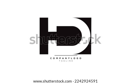 Alphabet letters Initials Monogram logo HD, HD INITIAL, HD letter