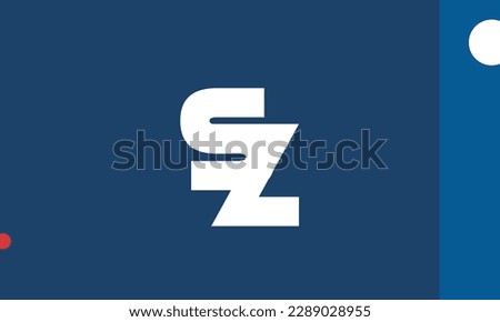 Alphabet letters Initials Monogram logo SZ, ZS, S and Z Stock fotó © 