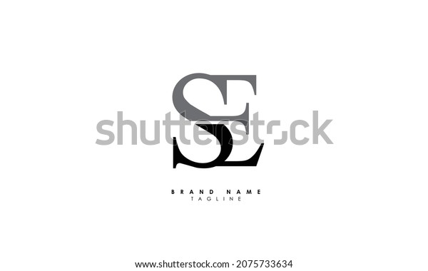 Alphabet Letters Initials Monogram Logo Se Stock Vector (royalty Free 