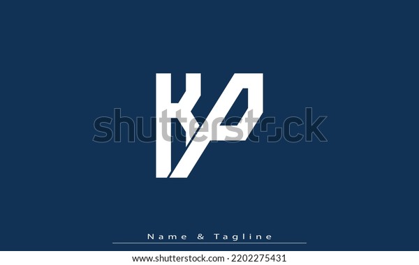 Alphabet Letters Initials Monogram Logo Kp Stock Vector (Royalty Free ...