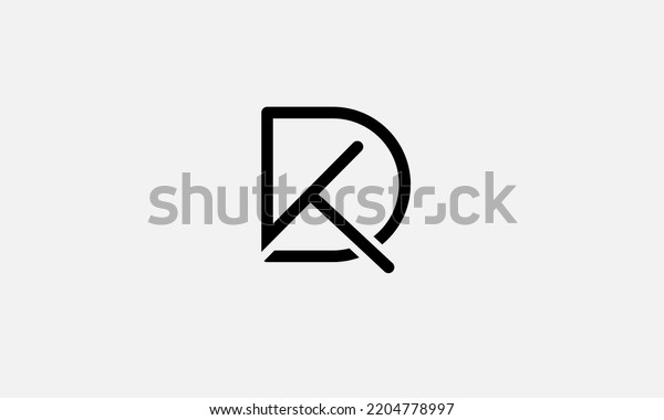 Alphabet Letters Initials Monogram Logo Kd Stock Vector (Royalty Free ...