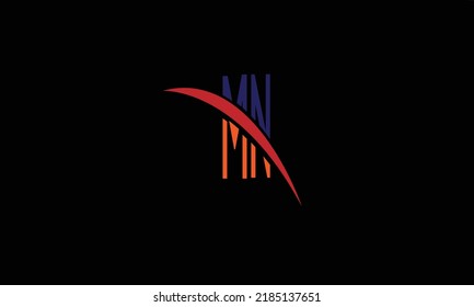 Alphabet letters Initial Monogram logo'M N'N'M '' ' M AND N