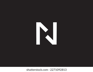 Alphabet letters Initials Monogram NJ logo design