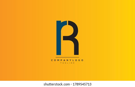 Alphabet letters Initials Monogram RR,R
