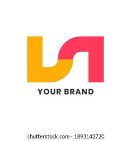 Alphabet letters Initials Monogram Simple Logo LR, RL For Company Business. Minimalist Modern Logo Design
