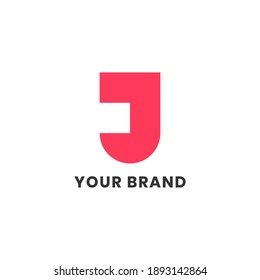 Alphabet letters Initials Monogram Simple Logo J Beauty For Company Business. Elegant Minimalist Modern Logo Design