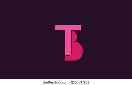 Alphabet letters Initials WEonogram Logo TB, BT, T und B