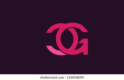 Alphabet letters Initials WEonogram logo CG, GC, C and G