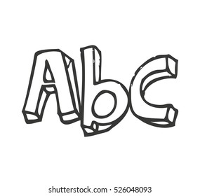 alphabet letters isolated icon vector illustration design