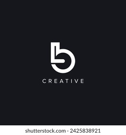 Alphabet Letters LB BL Creative Logo Initial Based Monogram Vector Icon.