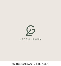 Alphabet Letters LG, GL, L, G Business Logo Initial Based Monogram Icon Vector