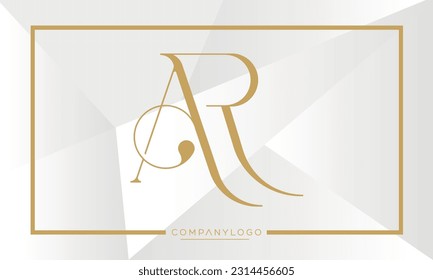 Alphabet Letters Logo AR oder RA Monogram