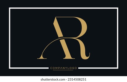 Alphabet Letters Logo AR oder RA Monogram