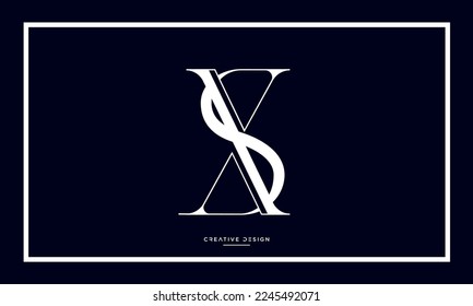 Alphabet Letters Logo Icon XS or SX Monogram