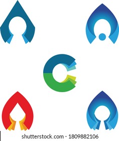 Alphabet letters logo icons vector

