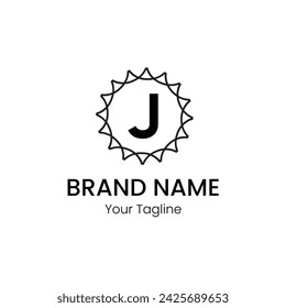 alphabet letters logo j monogram 