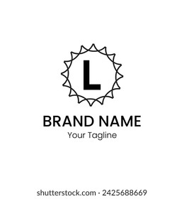 alphabet letters logo l monogram 