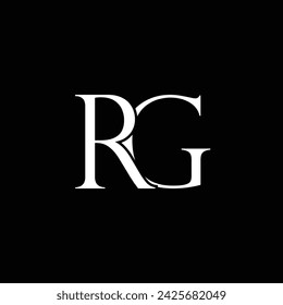 alphabet letters logo rg monogram 