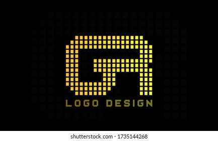 Alphabet letters logo RG,GR,R and G
