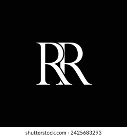 alphabet letters logo rr monogram 