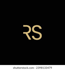 Alphabet letters logo RS, R and S monogram,

