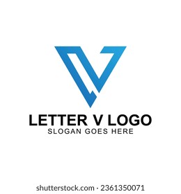 alphabet letters logo or symbol that is unique and original. letter V. editable and easy to custom