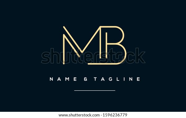 Alphabet letters MB,BM,B and\
M logo 