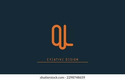Alphabet letters Modern Creative logo OK , KO