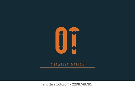 Letras alfabéticas Logotipo creativo moderno OT , TO