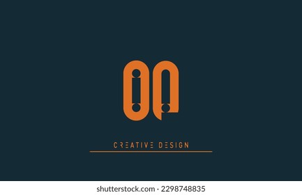 Alphabet letters Modern Creative Logo OP, PO