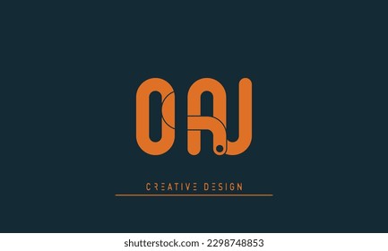 Alphabet letters Modern Creative logo on , NO