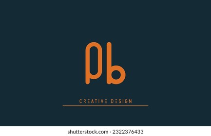 Alphabet letters Modern Creative logo QB , BQ