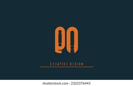 Alphabet letters Modern Creative logo QA , AQ