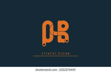 Alphabet letters Modern Creative logo QB , BQ