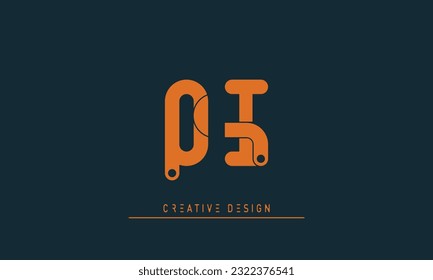 Alphabet letters Modern Creative logo QI , IQ