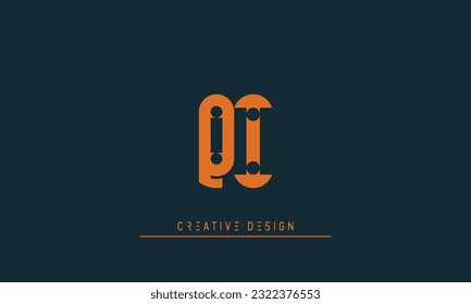Alphabet letters Modern Creative logo QI , IQ