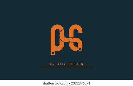 Alphabet letters Modern Creative logo QG , GQ