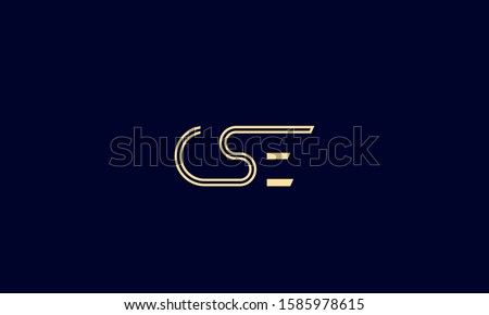 Alphabet letters monogram CSE,ESC,SCE,C,E and S