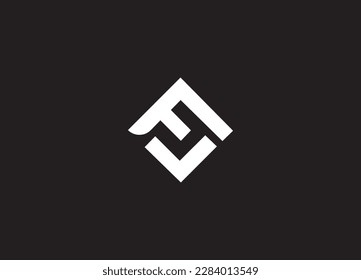 Cartas alfabéticas diseño del logotipo del monograma EL