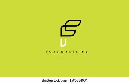 Alphabet letters monogram icon logo F