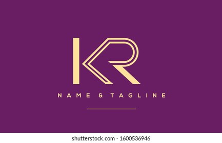 1,685 Monogram kr Images, Stock Photos & Vectors | Shutterstock