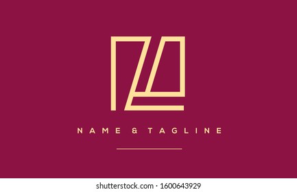 Alphabet letters monogram icon logo L 
