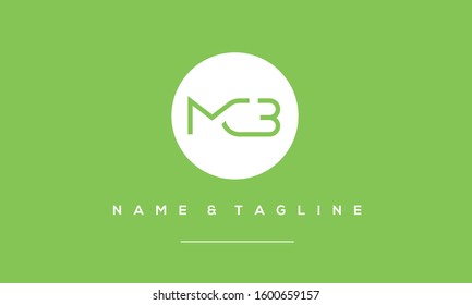 Alphabet letters monogram icon logo of MCB