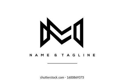 Alphabet letters monogram icon logo M