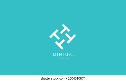 Alphabet letters monogram icon logo of T