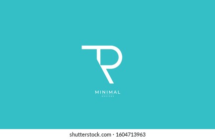 Alphabet letters monogram icon logo TR or RT