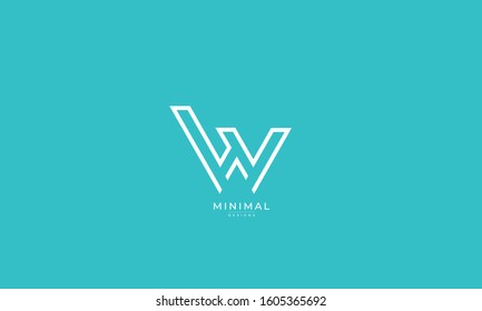 Alphabet letters monogram icon logo W