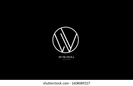 alphabet letters monogram icon logo W 